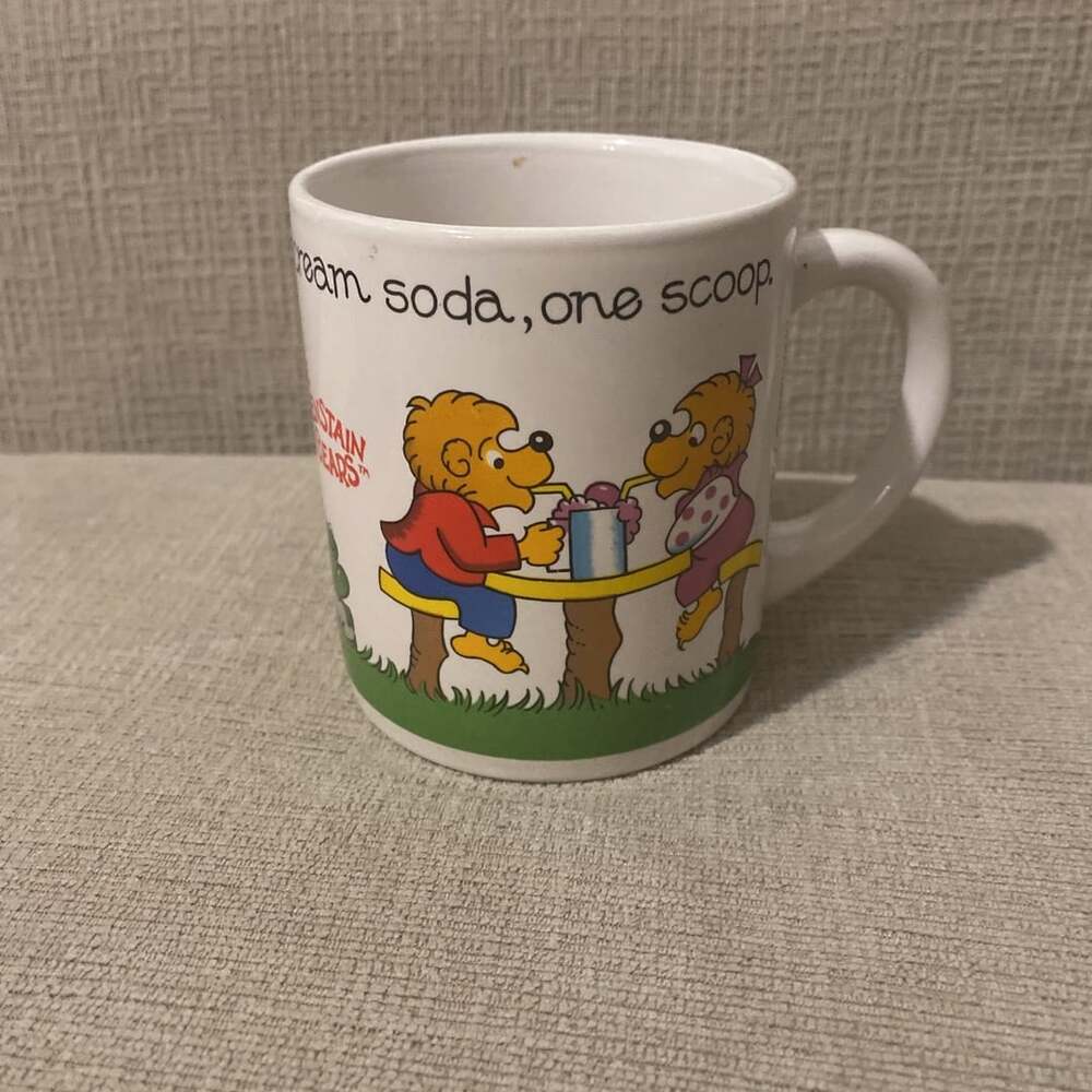 Vintage 1987 The Berenstain Bears Princess House Exclusive Coffee Mug